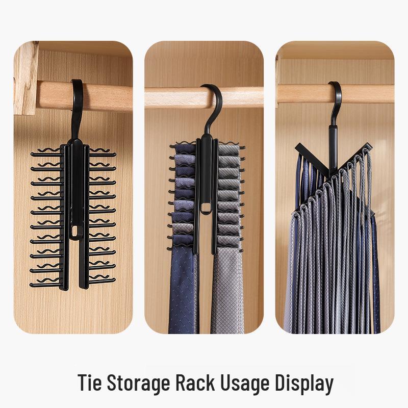 20-slot Belt, Tie & Scarf Holder - Large Capacity Closet Organizer