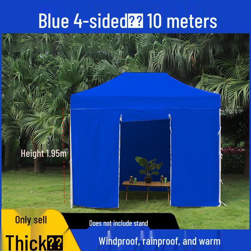 Transparent Tent Side Panel: Windproof & Waterproof Outdoor Canopy Enclosure with Thick Fabric and Durable Edging