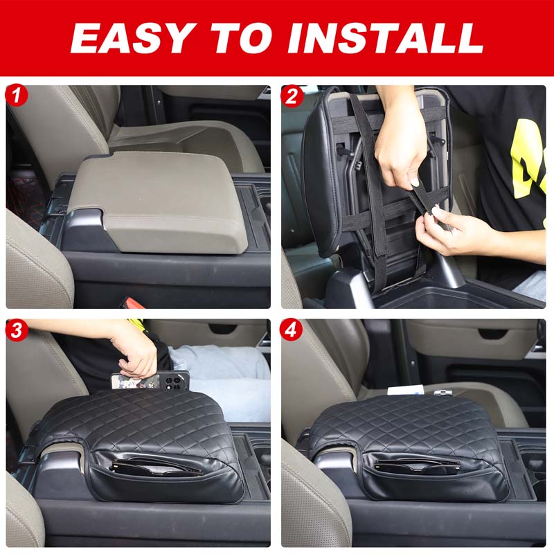 Car Center Console Armrest Box Cover Protection Cushion With 2 Storage Bag For Land Rover Defender 2020-2025 Car Accessories