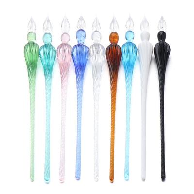 1PC Art Calligraphy Dipping Signature Filling Ink Painting Supplies Glass Dip Pen Fountain Pen