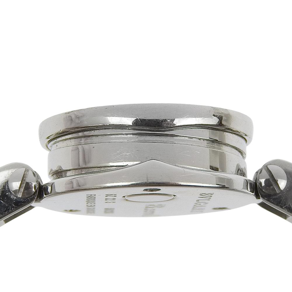 Bvlgari Bzero1 Uhren BZ22S Be zero one schwarzes Zifferblatt Edelstahl Quarz Analoganzeige Damen Gebraucht