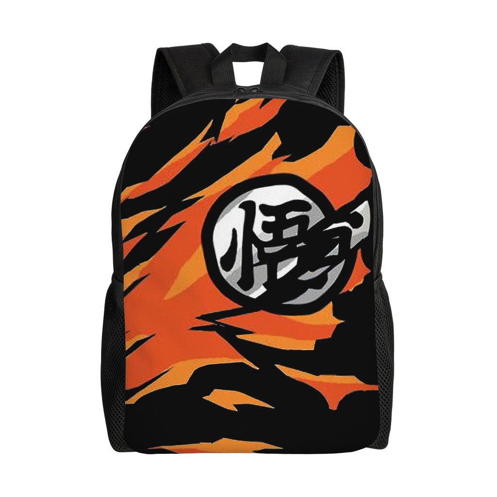 Dragon Ball Z Cartoon Rucksack für Männer Frauen Mode Schüler Tagesrucksack DBZ Goku Laptop Computer Umhängetasche Leicht