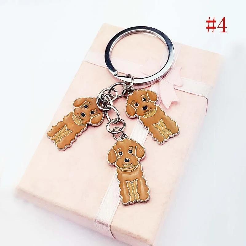 

Милий Металевий Брелок для Ключів з Тваринами Собаками Вельш Коргі Брелок Шарм для Сумки Милий Брелок Аксесуари Подарунки 4