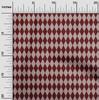 oneOone Cotton Flex Red Fabric Argyle Check Sewing Fabric By The Yard Printed Diy Clothing Sewing Supplies 40 Inch