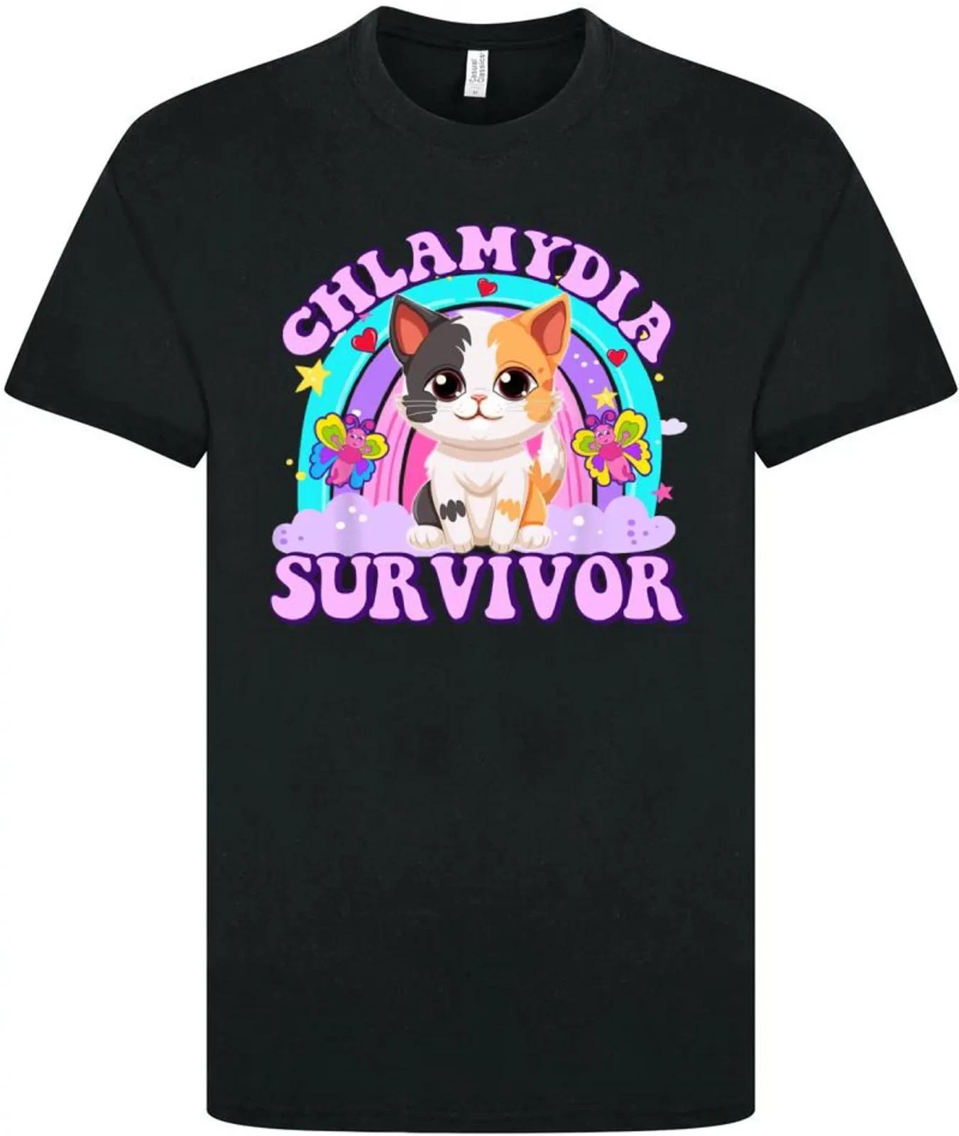 Chlamydia Survivor Funny Donut T Shirt Inappropriate Raunchy stag do naughty S