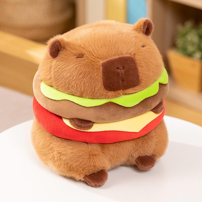 Capibara Capybara Ugly Cute Doll Capiella Pull Pillow Cuddle Sleeping Doll Plush Toy Backpack Girls Gift