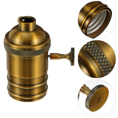Retro E27 Vintage Lamp Socket Aluminum Die Cast Light Holder for Exposed Bulb Pendant DIY Lighting Stairway Basement Bathroom