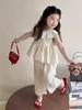 New Girls' Cartoon Sleeveless Summer Skirt Set – Cute & Breathable Two-Piece Outfit