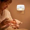 LED Motion Sensor Night Light Plug In EU US Plug Soft Warm Wall Lamp for Baby Kids Room Stairs