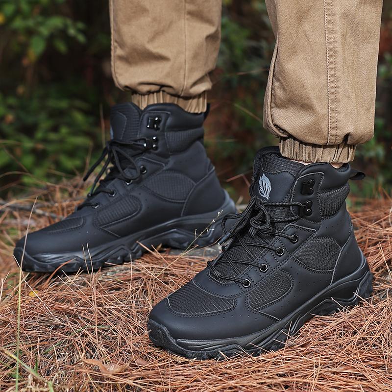 Men High Top Boots Outdoor Hiking Boots Desert Boots Outdoor Work Safty Shoes Boots Ankle Shoes Men's Sneakers