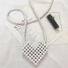 Mini Lipstick Handbags Pearl Women's Bag Crossbody Multicolor Love Shape Work Beads Women Spring and Summer All-match Fashion