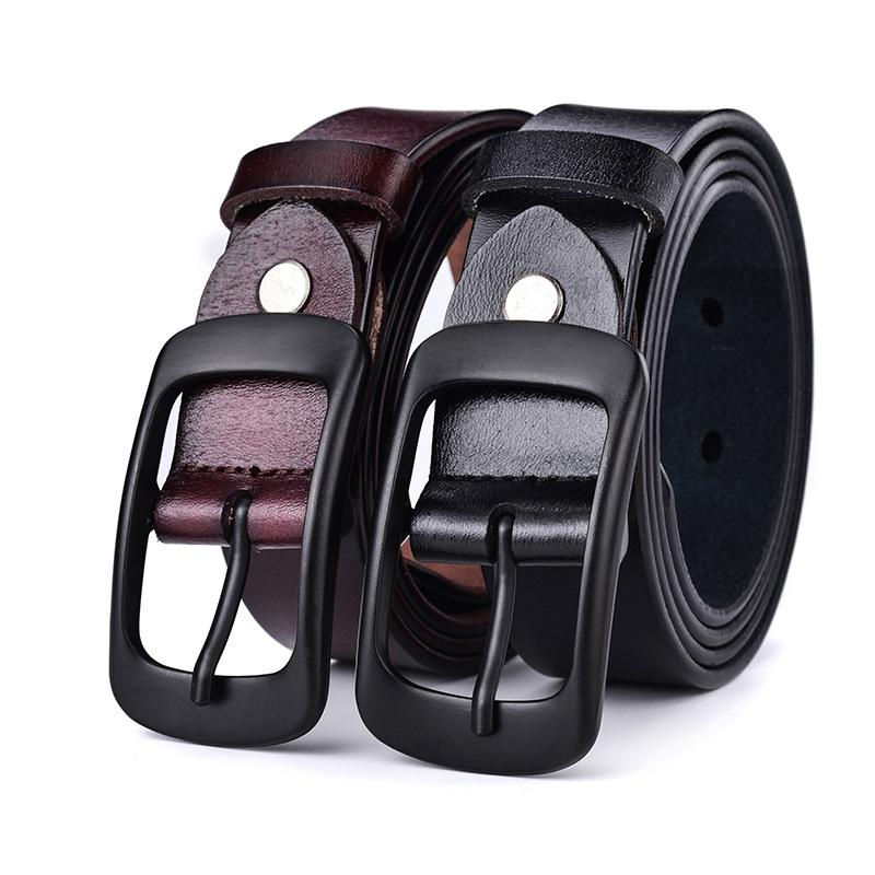 Women'S Leather Belt Cowhide Belt Casual Pants Belt