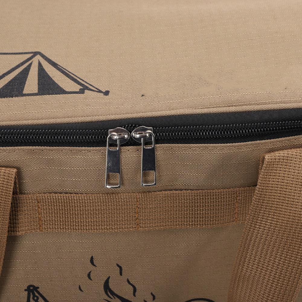 Waterproof Camping Storage Bag 600D Oxford Fabric Picnic Organizer Bag Cookware Organizer Bag BBQ