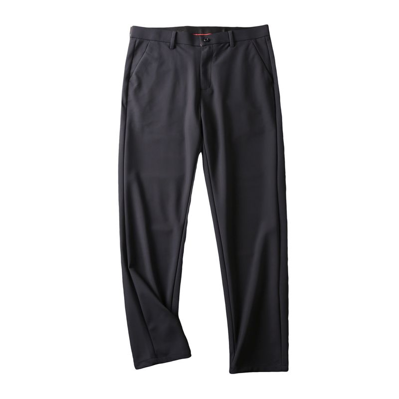 Move Freely! Silky Draped Anti-Wrinkle! Foreign Trade Tail Goods Men's Autumn Commuter Straight High Elastic Casual Trousers