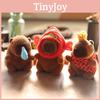 Cute Capybara Plush Backpack Charm Stuffed Animal Keyring Soft Short Plush Toy Gift For Teens Girls