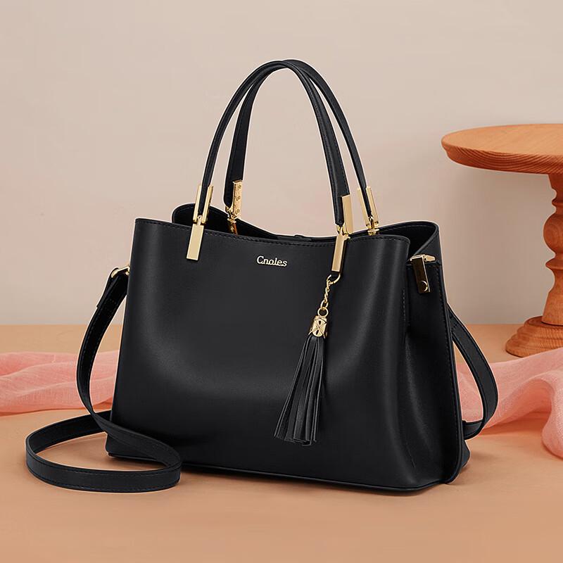 Cnoles Women's Genuine Leather Large Tote Shoulder Bag