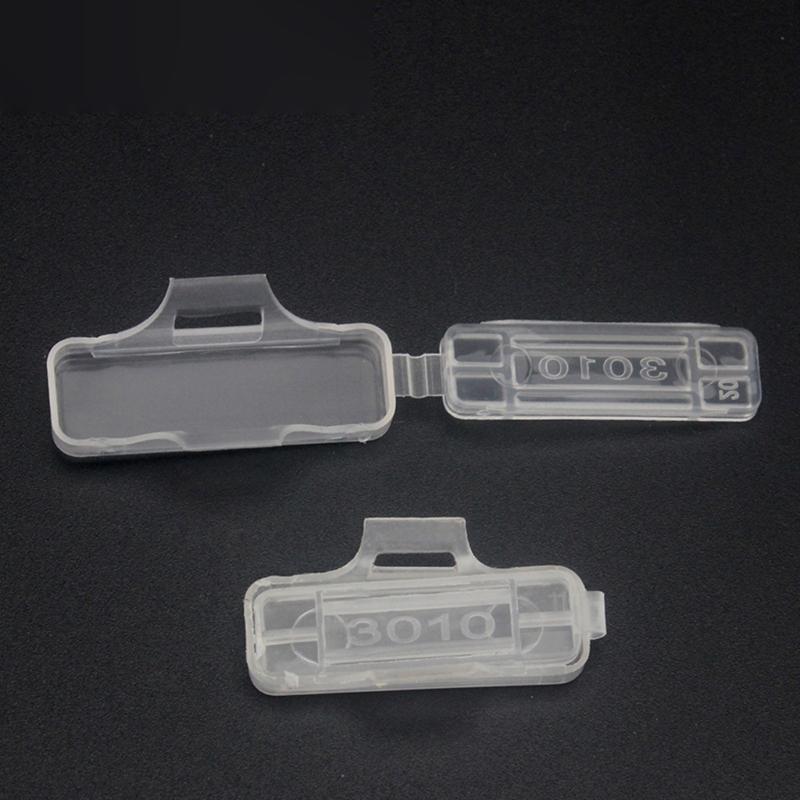 Reusable Cable Label Case with Clear Viewing Cover for Wire Organization, Quick Label Reading, and Pack of 100