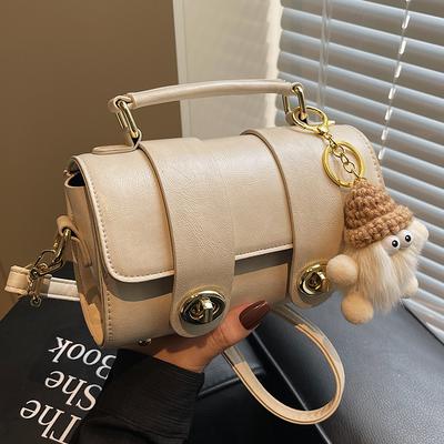 Wholesale Hot Sale Niche High Sense Fashion Portable Boston Bag Versatile Commuter Temperament Simple Wind Messenger Women's Bag