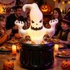 Ghost Ice Bucket Inflatable Bucket, Halloween Party Drink Tub, White Beverage Cooler for Decor, Outdoor Picnic Storage