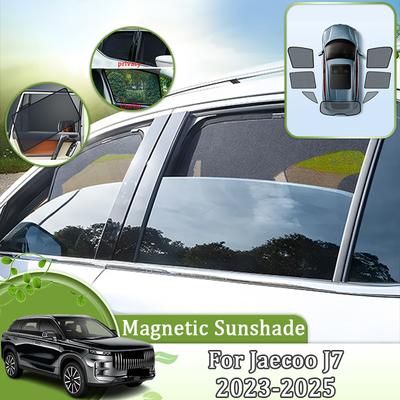 For Jaecoo J7 Chery Tansuo 06 Fulwin T6  2024 2025 Car Mesh Sunshade Shading Window Cars Mesh Sunshades Curtain Visor Tools