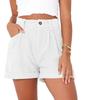 2025 Spring/Summer European & American High Waist Corduroy Loose Shorts for Women