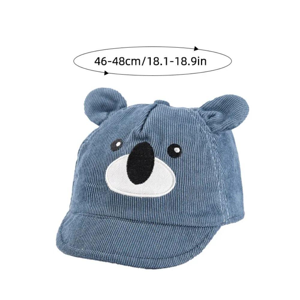 Cotton Baseball Hat Cartoon Bear Peaked Cap New Children Sun Visor  Outdoor