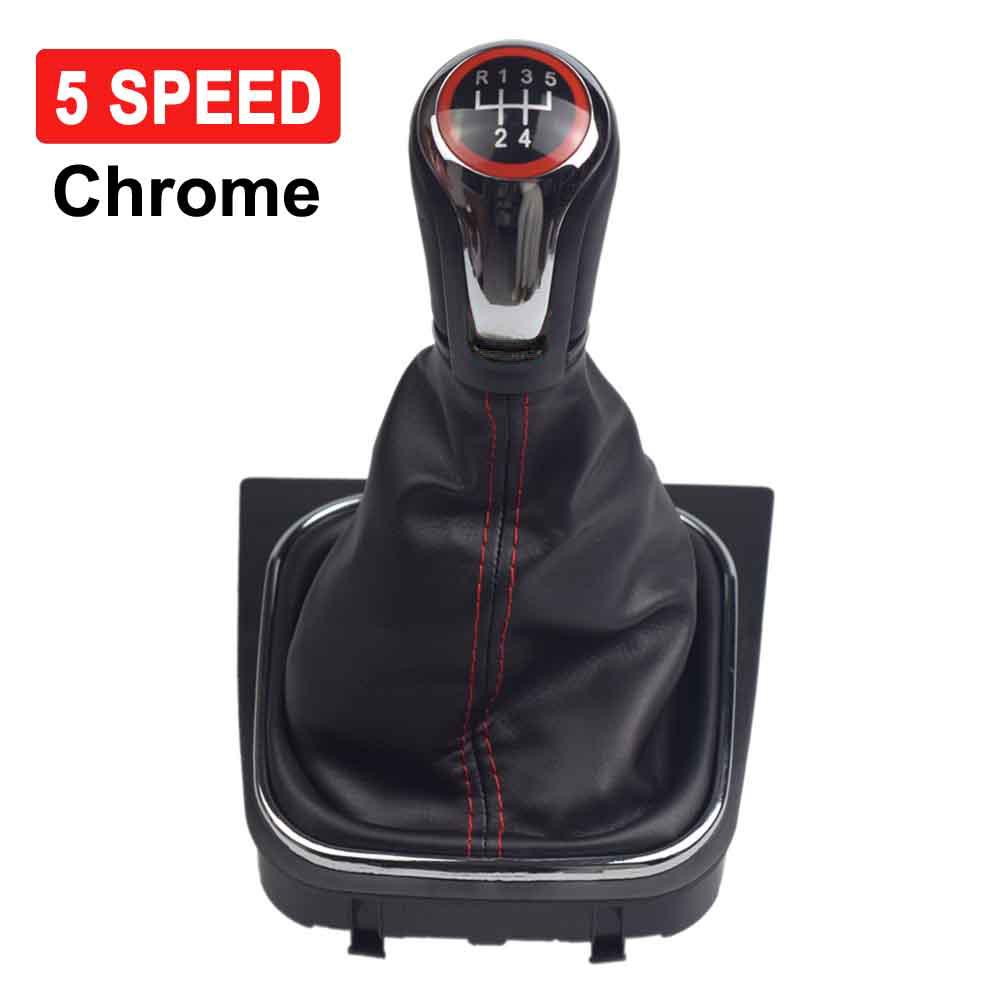 5 6 gang Manuelle Auto Shifter Boot Schaltknauf Kopf Hebel Zubehör Für VW Volkswagen Golf 5/6 MK5/6 scirocco(2009) Octavia