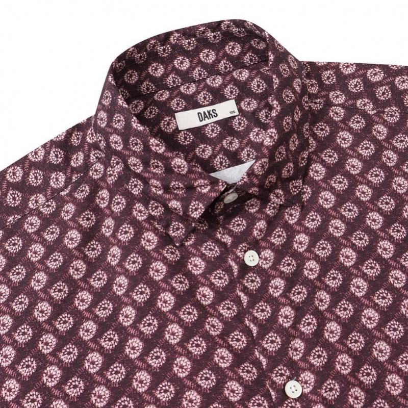 Daks Cotton Blend Flower Print Regular Fit Casual Shirt Dma1shcl131w1