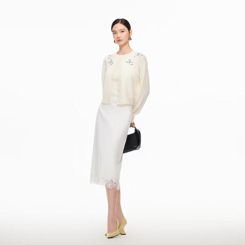 VEROMODA Butterfly Beaded Knit Cardigan