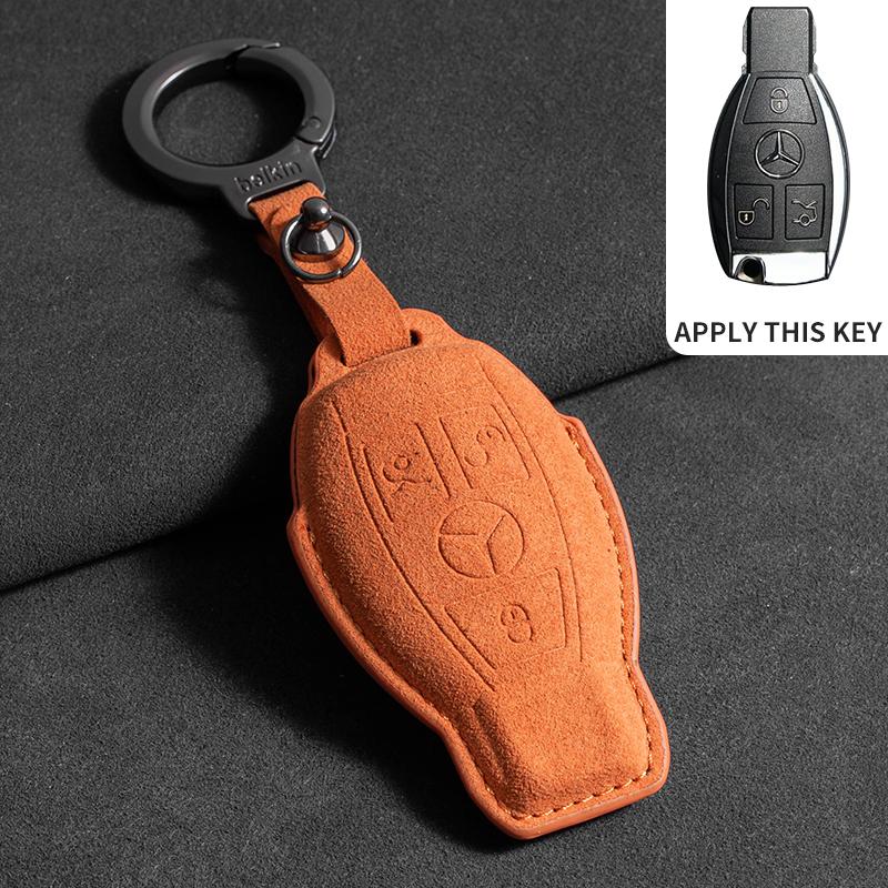 Car Key Case Cover For Mercedes Benz A B C E S Class W204 W205 W212 W213 W176 GLC CLE CLA GLB GLC GLS AMG W177 W222 Keychain UU4