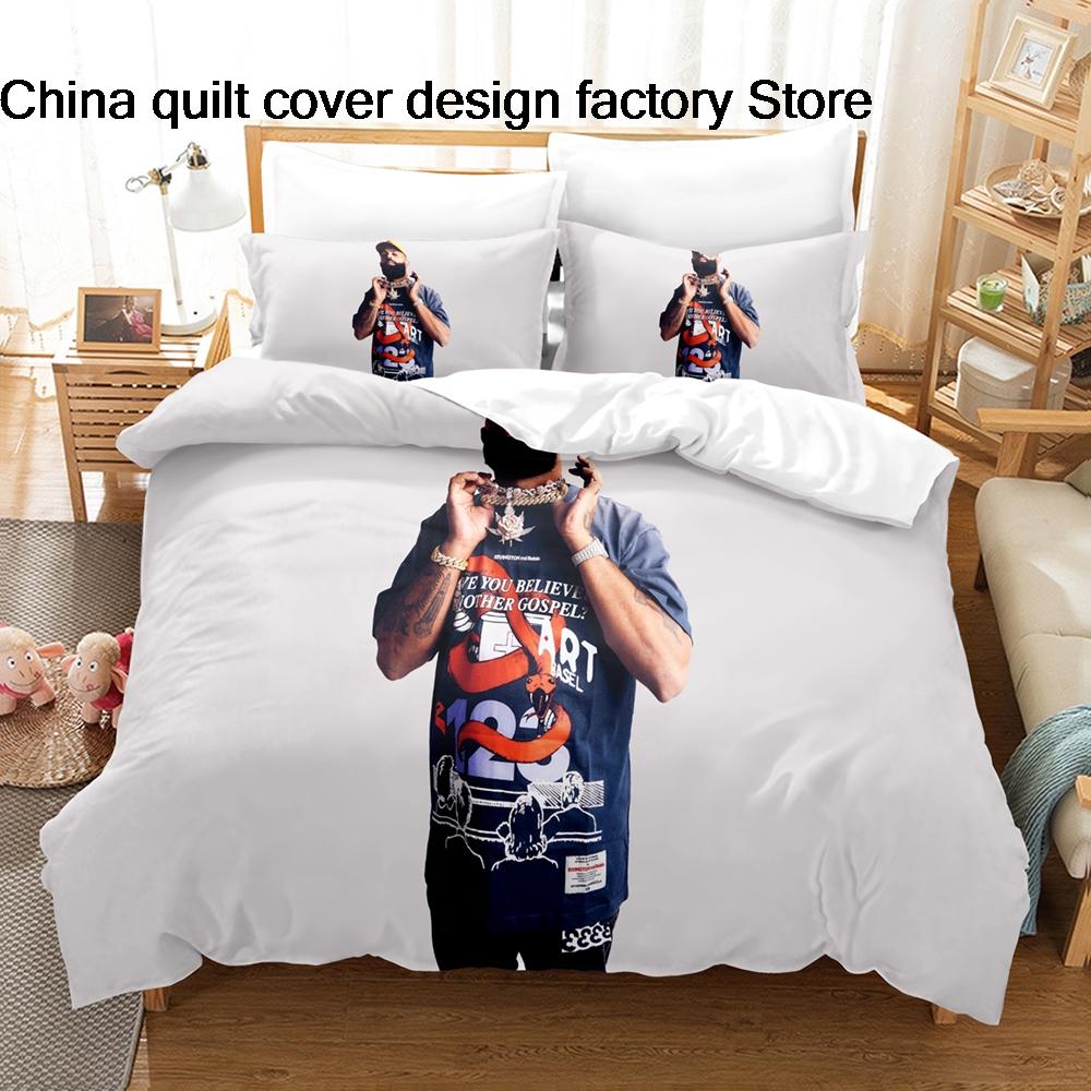 Eladio Carrion Music Star Bedding 3Pcs Set Duvet Cover Pillowcase 3D Print Soft Home Bedclothes Bedroom Decoration For Fans