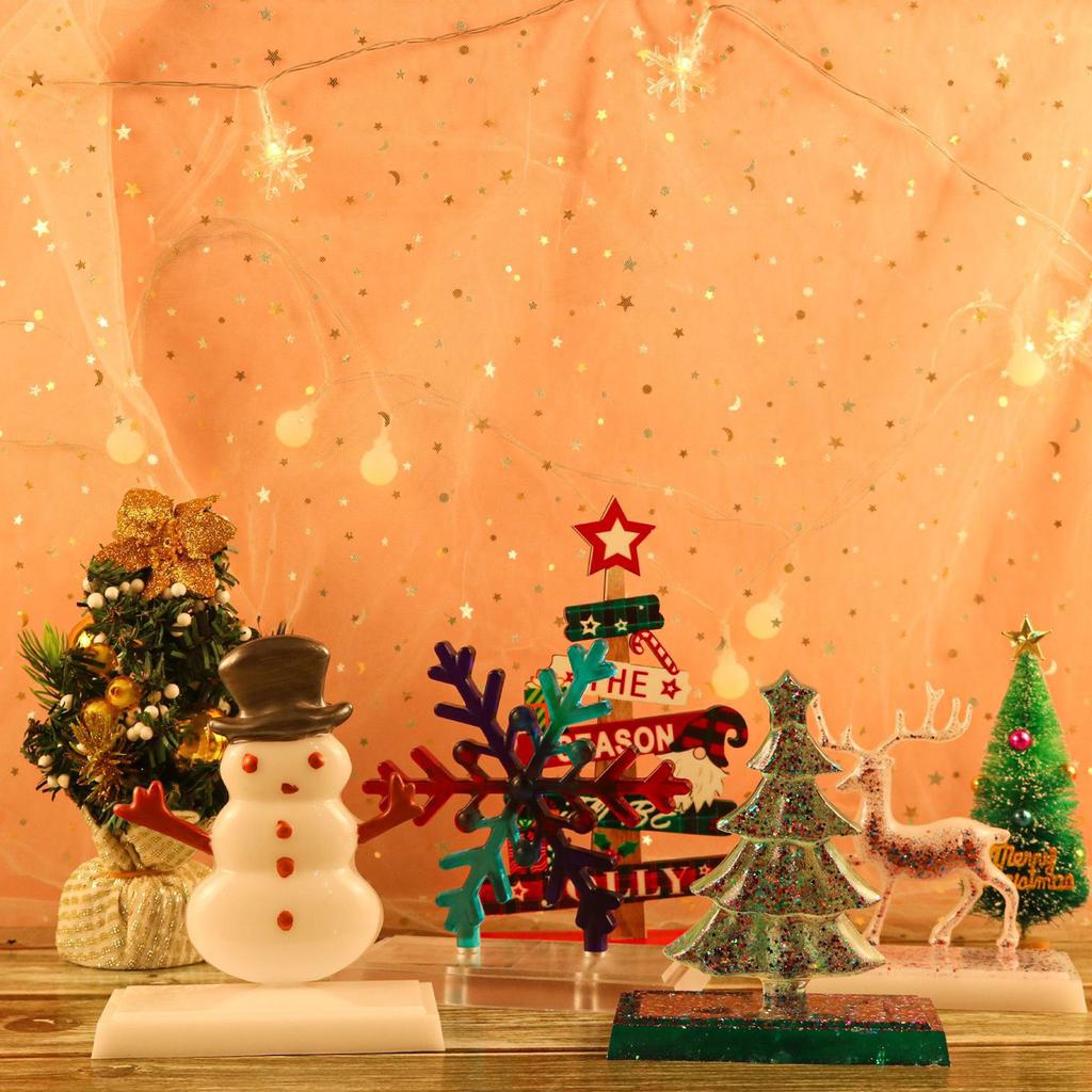 3D Weihnachtsbaum-Schmuck Silikonform Harzform für DIY Bastelschmuckwerkzeug