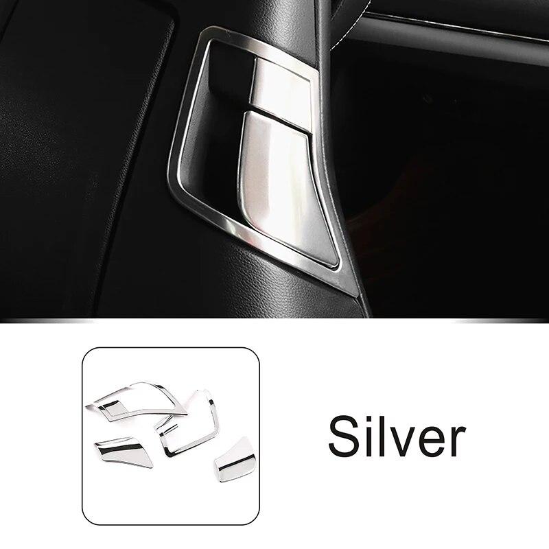 Stainless Steel Car Seat Back Adjustment Panel Frame Trim For Mercedes Benz E Class Coupe W207 2009-2016 Interior Accessories
