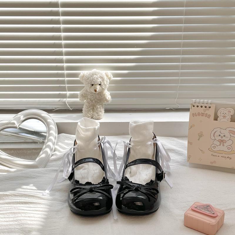 Summer Ice Cream Color Shoes Women's 2025 New Thick Heel Non-slip Mary Jane Small Leather Shoes Lolita JK Single Shoes