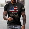 Summer Fashion Printed Men's Plus Size Loose Comfortable Soft Breathable Lightweight Round Neck Short Sleeved T-shirt