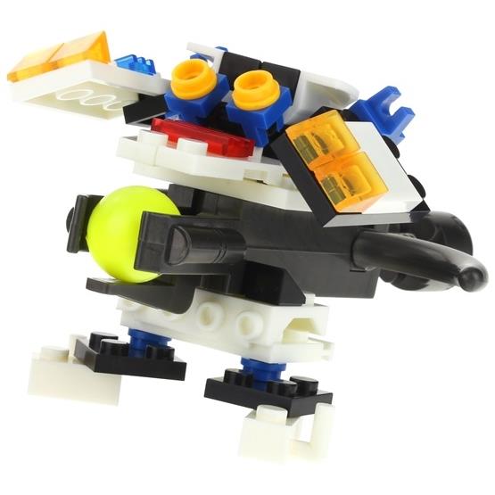 Construction Bricks 2 in 1 Police Boat Robot