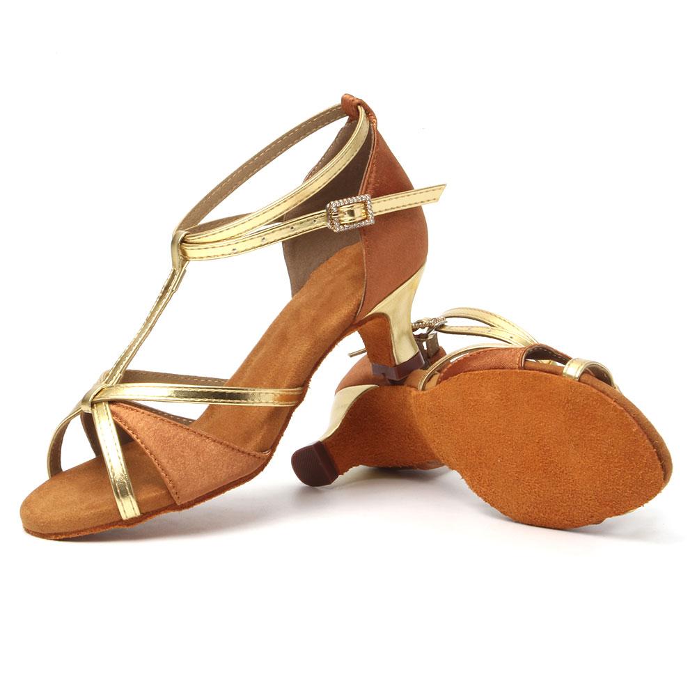 Damen Latin Tanzschuhe Weiche Sohle Salsa Schuhe zum Tanzen Damen Sandalen Damen High Heels 5CM