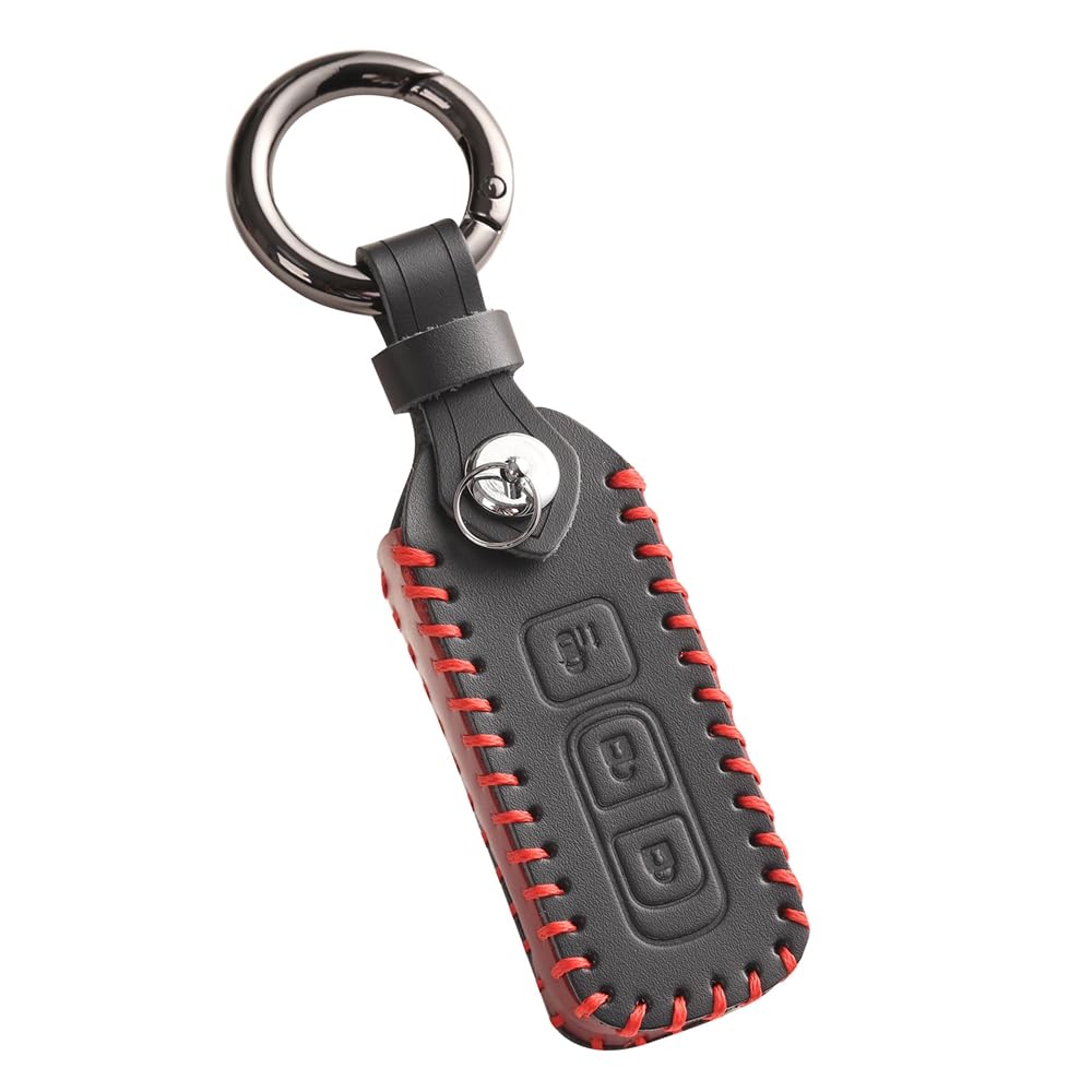 [Kinotaka] Genuine leather smart key case for Honda vehicles n-box M чёрный