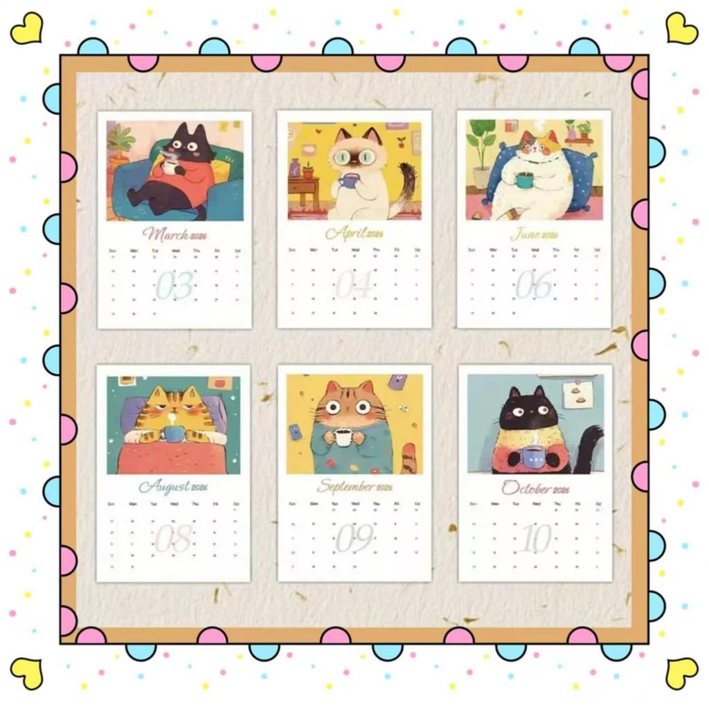 Wandkalender, Handgeschilderde Wandplanner, 12 Maandelijkse Kalender Decoratie Huis Kamer Studie School Planning Organisatie