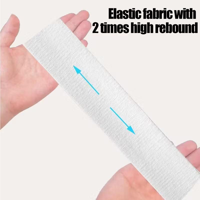 10/50/100Pcs Disposable Headbands Spa Salon Facial Headband Black White Pink Elastic Adjustable Magic Tape Skincare Accessory