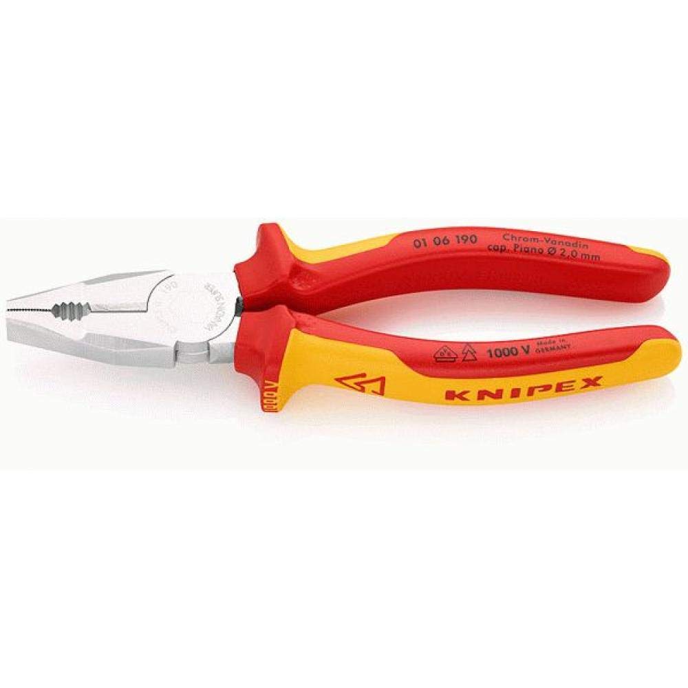 

KNIPEX 0106-190 Insulated Pliers, 1000V