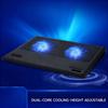 Universal Laptop Cooling Pad for 12-16inch Notebook With Silents Fan AntiSlip Design Adjustable Height and Double USB Port for Efficient Heat