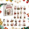Creative Holiday Gifts for Rabbit Lovers 2026 Bunny Advent Calendar, 24 Days Acrylic Ornaments Christmas Countdown Decorative Animal Charms