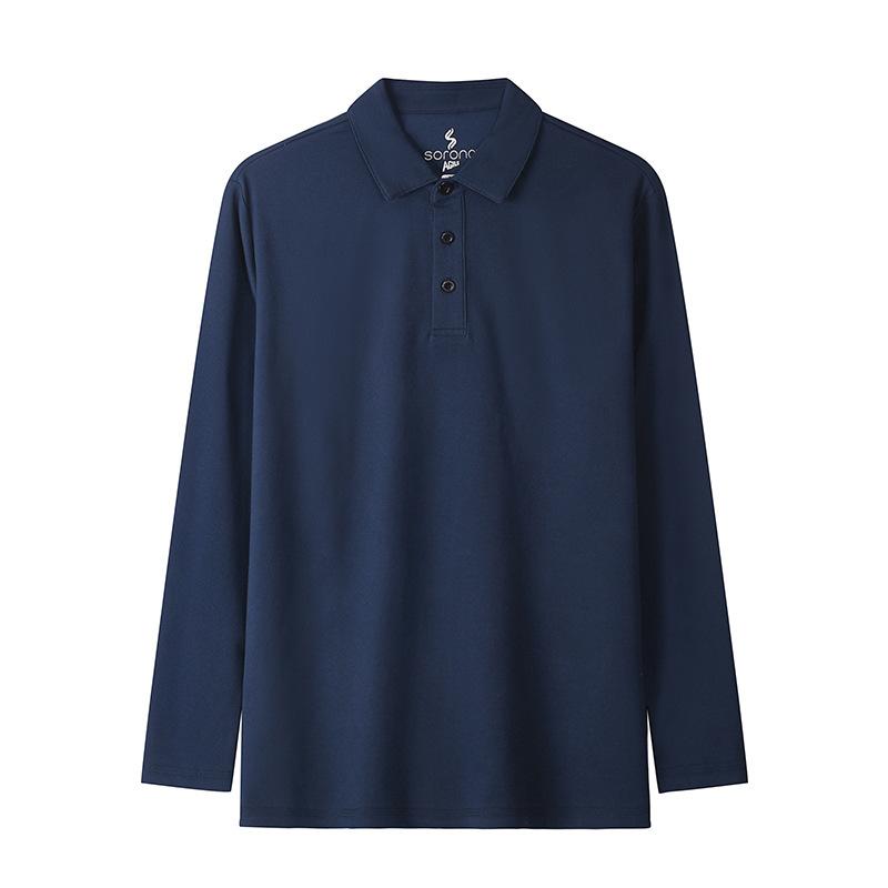 

Мужская однотонная повседневная деловая футболка с лацканами, рубашка-поло XXXL