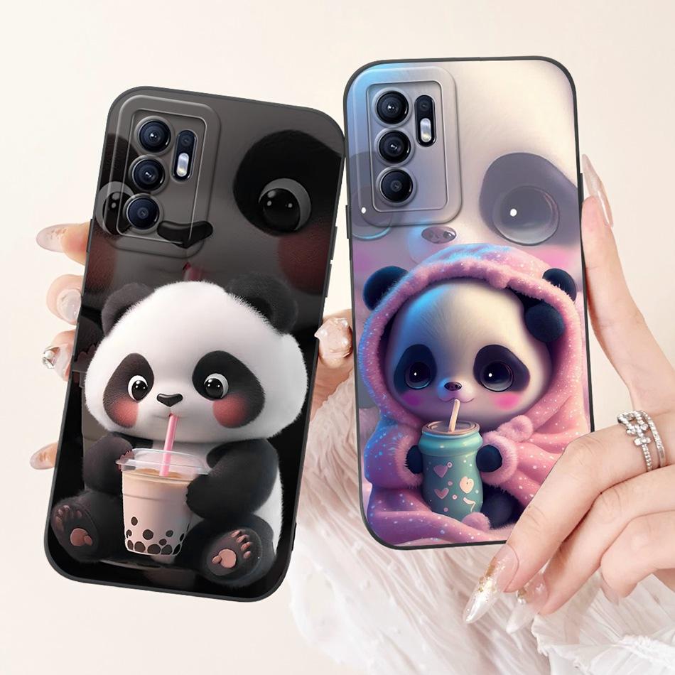For OPPO Reno6 CPH2235 Elegant Sunflower Tulip Printed Phone Case For Oppo Reno 6 4G Soft Silicone Shockproof Cases