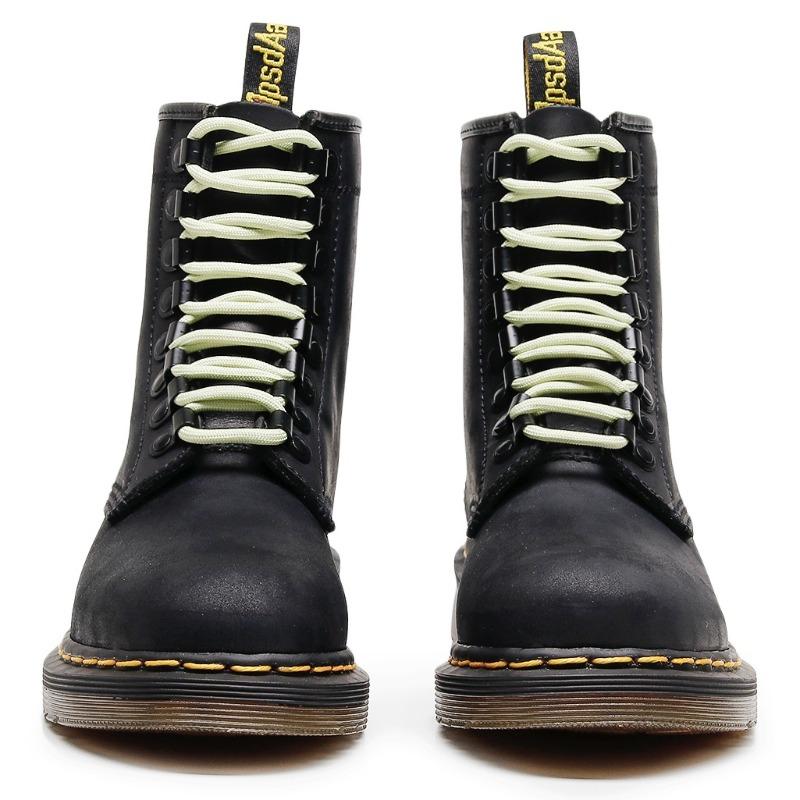 High-top Crazy Horse Black Motorcycle Boots Women's Classic Retro Short Boots Men's and Women's Boots Round Head Trend