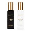 Bella Vita CEO Man & White Oud Perfume Unissex Combo com Tonka, Agarwood e Laranja, 2*20ml
