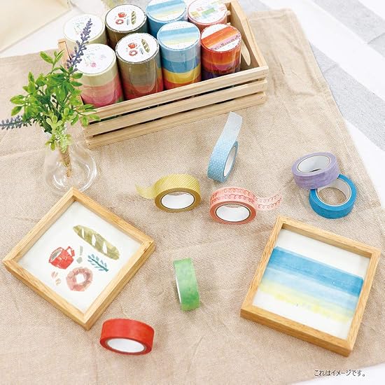 Kamiiso Sansho Made in Japan Masking Tape saien Supervised by Miki Tamura Chigiri-e (Torn Paper Art)