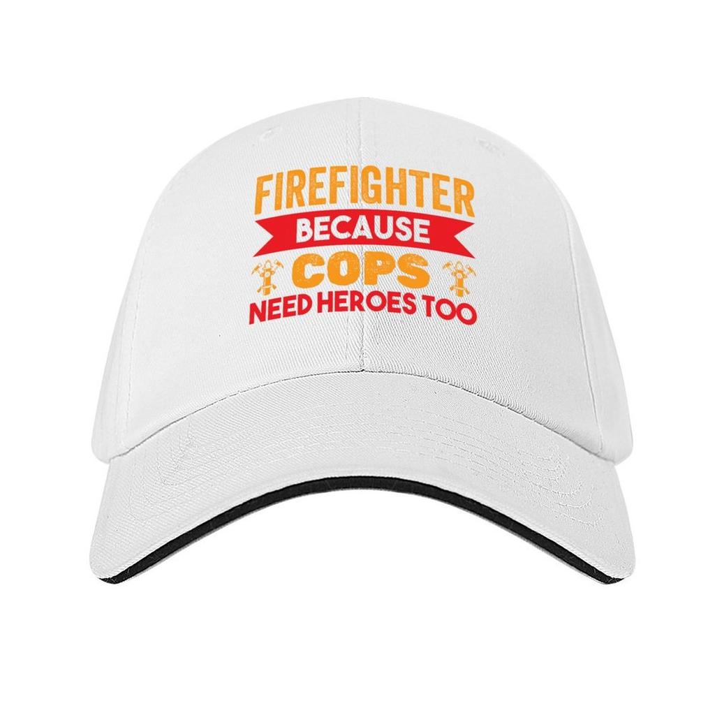 Feuerwehrmann Weil Polizisten Auch Helden Brauchen Lustige Feuerwehrmann Baseballkappe Bommelmütze Rugby Herren Große Größe Hut Damenmützen Herren