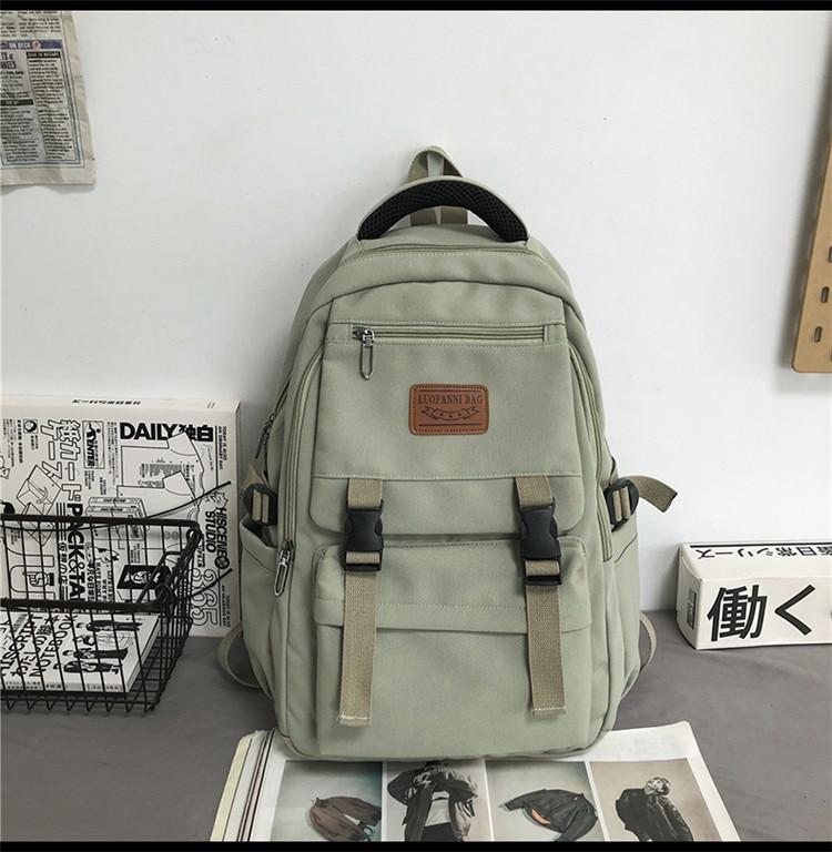 Dámské batohy Velkokapacitní nylonové cestovní batohy Sac A Dos Školní batoh pro dospívající dívky Taška na notebook Mochilas Para Mujer